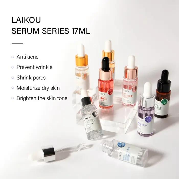 LAIKOU 7 bouteilles d'escargot d'or 24K Sakura acide hyluronique vitamine C Nicotinamida sérum de my