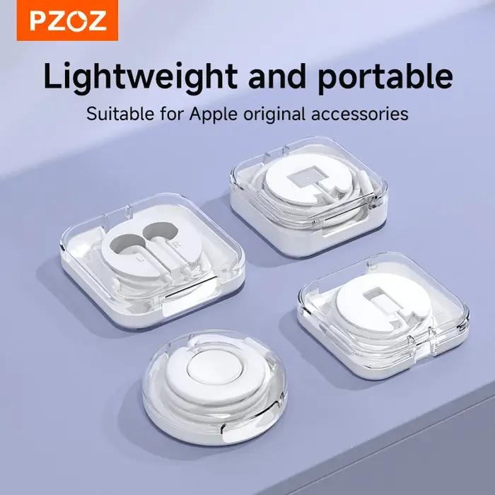 Organisateur de câbles pour écouteurs filaires Apple et iWatch boîte de charge accessoire de bureau élégant pour rangement et organisation des câbles travail maison et bureau