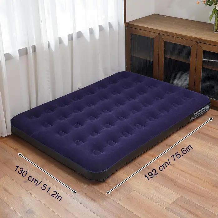 Lit gonflable de 9 pouces pour chambre à coucher ou usage extérieur, matériau sans produits chimiques, installation autonome, confort de sommeil exceptionnel pour camping et nuitées chez soi