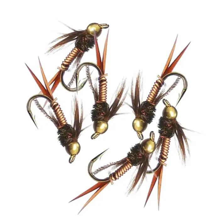 3 pièces réaliste nymphe Scud mouche pour la pêche à la truite artificielle insecte appât leurre sim