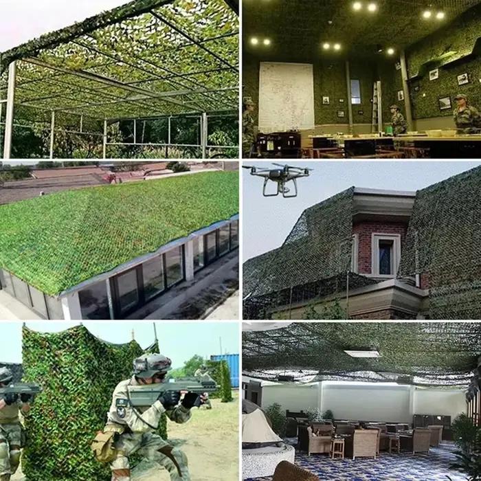 2X2M 2X5M 3X3m 3X5M filets chasse Camouflage filet voiture tente auvent ombre maille noir vert bleu forêt