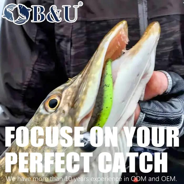 B & U facile Shiner leurres de pêche appât souple 100mm gros truite appâts leurre Wobblers Iscas art