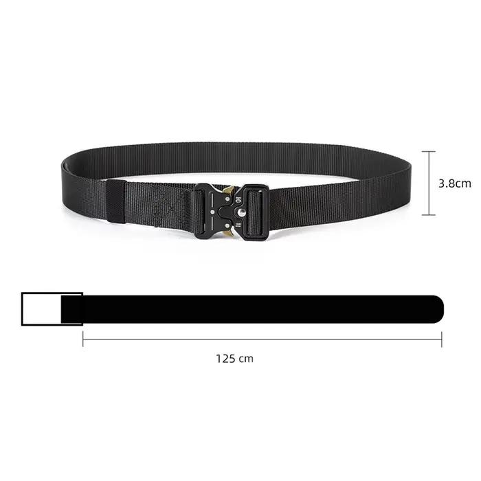 Ceinture tactique à dégagement rapide, ceinture militaire d'extérieur en Nylon véritable souple, acc
