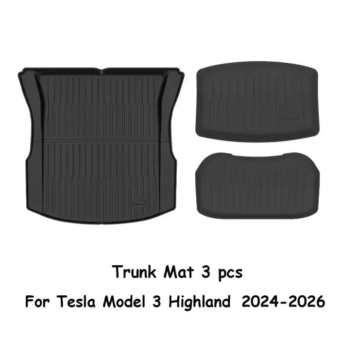Tapis de sol TPE durables et imperméables pour Tesla New Model 3 Highland 2026-2024