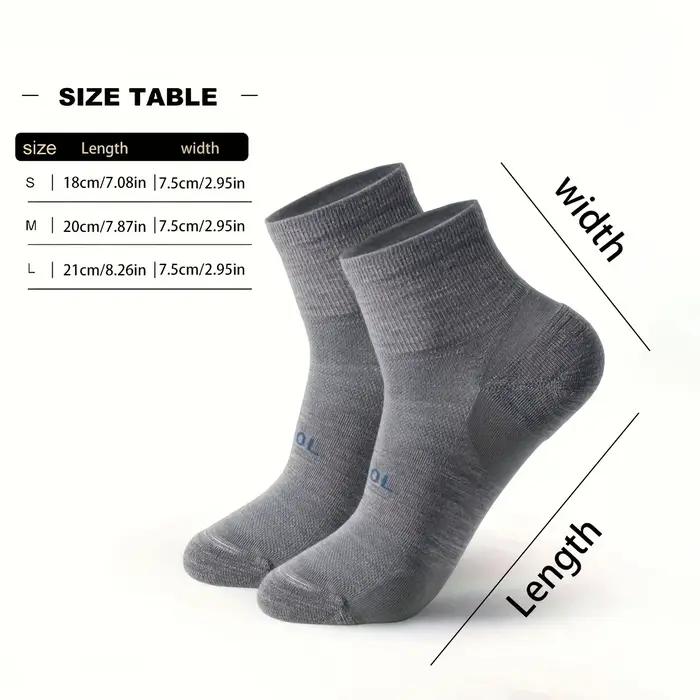 Chaussettes merinos homme femme 4 paires - Laine mérinos 70% pour chasse, running et ski respirantes