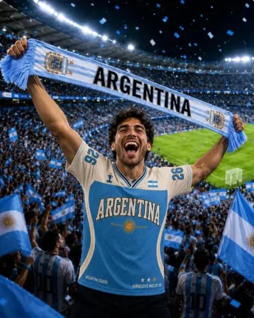 T-shirt de supporteur de l'équipe nationale d'Argentine