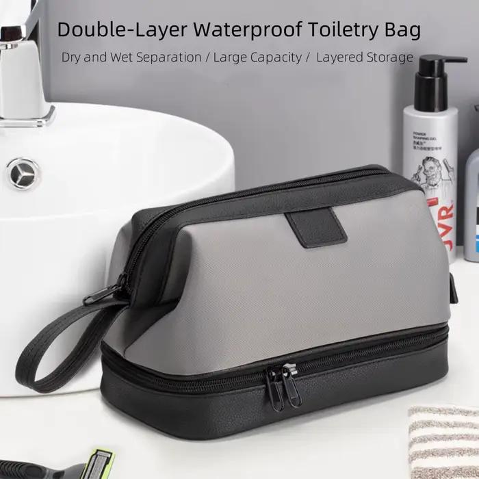 Trousse de Toilette de Voyage Grande Capacité pour Femme et Homme, Organisateur de Maquillage et Cos