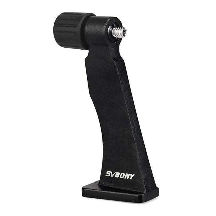 Adaptateur trépied SVBONY SV110 métal noir filetage 1/4" pour jumelles chasse observation stable