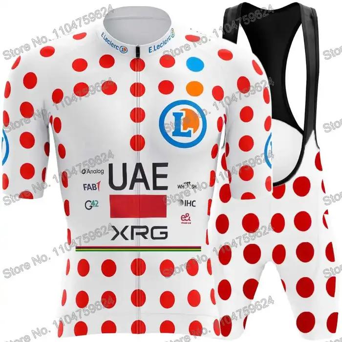 UAE Team 2026 Champion du monde Vêtements de cyclisme Tournée française Été Ensemble de maillot de cyclisme pour hommes Costume chemise de vélo de route Manche courte VTT Femmes Cuissard à bretelles p