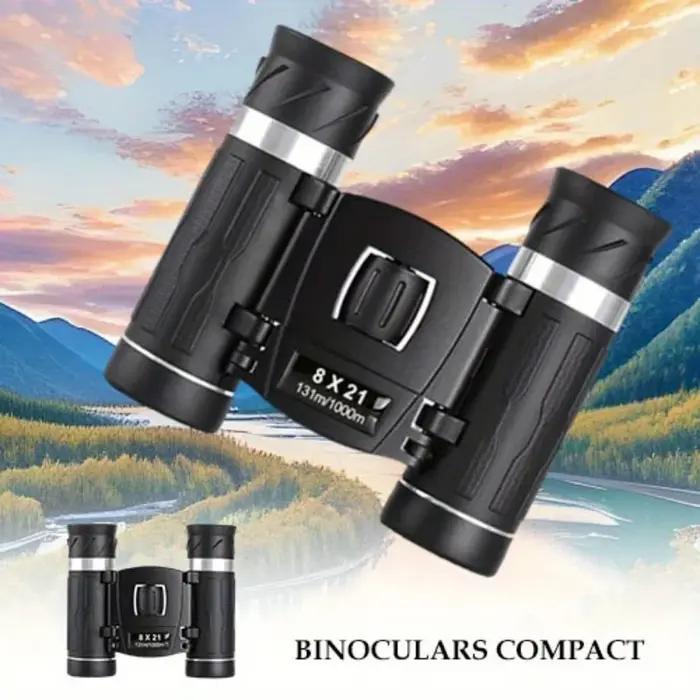Jumelles 8x21 BAK4 FMC étanches pliables pour chasse camping observation paysage portable