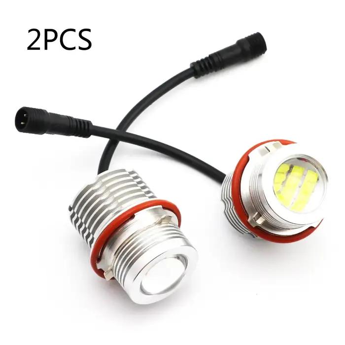 Ampoules LED Angel Eyes 120W Blanc 6000K pour BMW E87 E39 M5 E60 E61 E63 E64 M6 E65 Occasions Spéciales