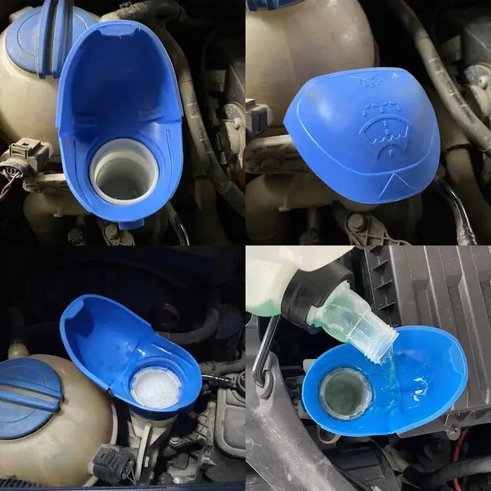 Couvercle d'essuie-glace de réservoir de liquide de voiture, entonnoir de lavage, couvercle de boute