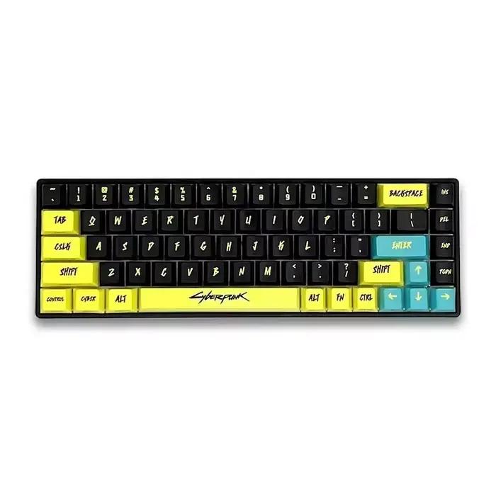 Cyberpunk 129 Key Original Factory Side Engraved Translucent Keycap Pbt Keycap Custom Adapted Wooting Keyboard Decoration Keycap