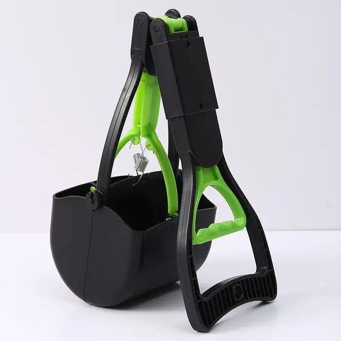 Ramasse-crottes pliable portable pour chien – Outil de ramassage des déchets d'animaux sans se pencher pour chiens de