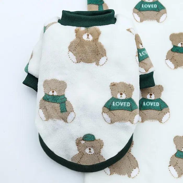 Manteau imprimé tête de mort mignon pour animaux de compagnie, vêtements chauds pour chiens souriant