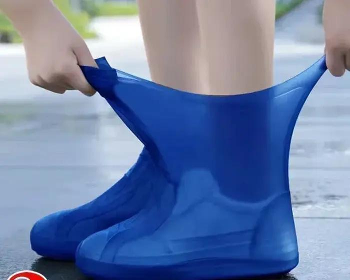 1 Paire de Couvre-Chaussures Imperméables en Latex