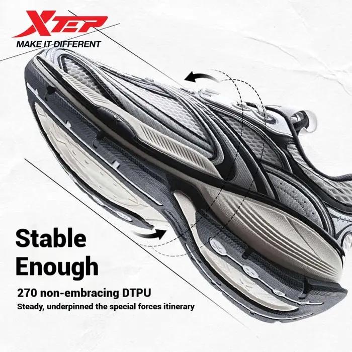Xtep Basque 2 chaussures décontractées pour hommes hauteur augmentant maille amorti rétro millénaire