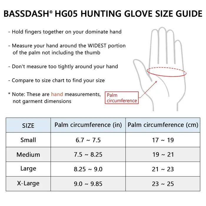 Gants de chasse camouflage légers UPF 50+ pour hommes HG05 - Protection solaire et discrétion optimale