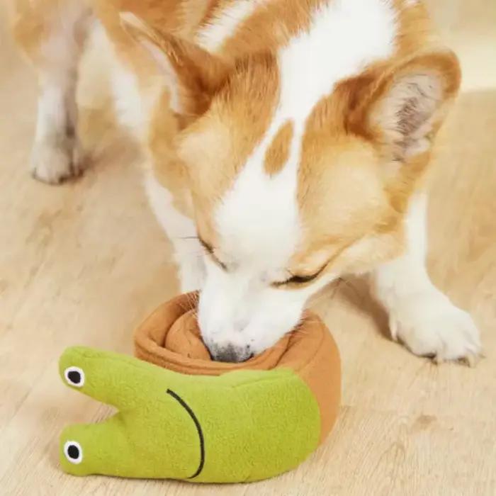 Jouets pour animaux de compagnie en forme d'escargot pour chiens et chats