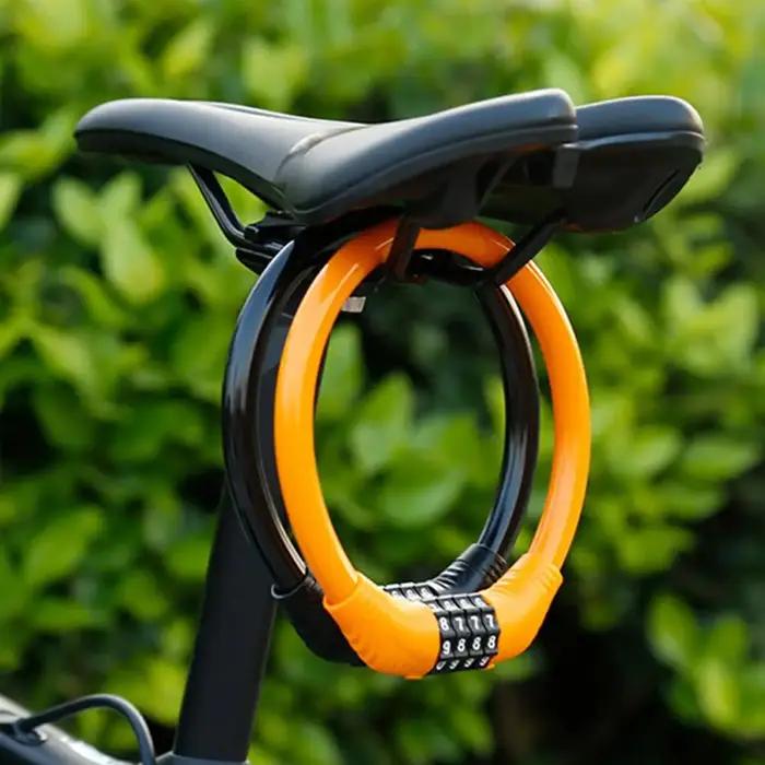 Cadenas antivol à câble avec code numérique 4 chiffres en acier inoxydable pour vélo et objets de valeur sécurité vélo occasions spéciales