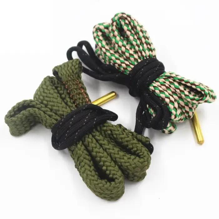 Corde de nettoyage d'alésage de pistolet de chasse 22 Cal 223 Cal 38 Cal 5.56mm 7.62mm 12GA Kit de brosse de nettoyage de fusil outil baril de jauge corde