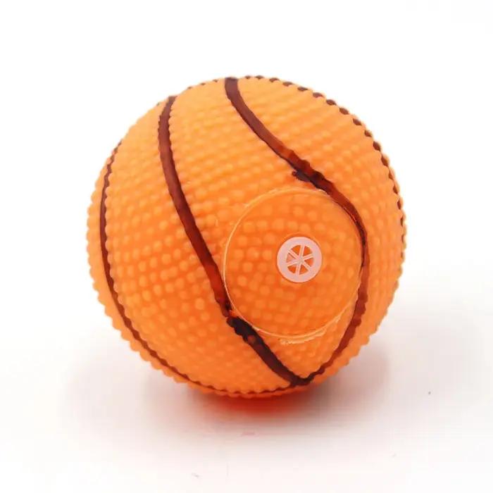 Balle de jouet pour chien en forme de basket-ball grinçant