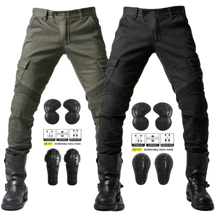 Nouveau Jean Moto Noir Homme 2026 avec Protection Amovible pour la Conduite sur Route, Quatre Saison