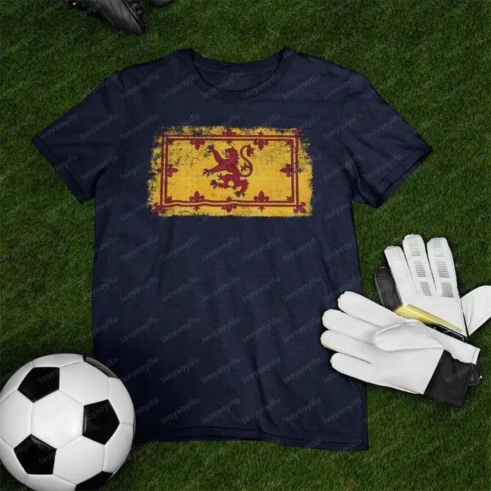 T-shirt drapeau du blason écossais pour hommes