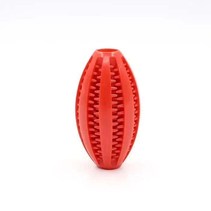 Balle distributrice de nourriture interactive en caoutchouc pour chiens de petite, moyenne et grande taille, jouet de nettoyage des dents, balles couineuses à remplir de friandises pour chiens, jouets pour chiens occasions spéciales