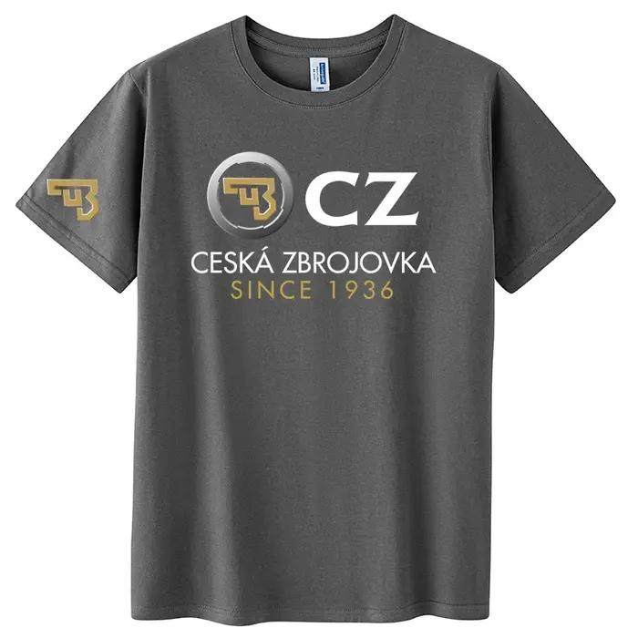 2025 CZ Ceska Zbrojovka armes à feu tchèques T-Shirt hommes hauts été à manches courtes