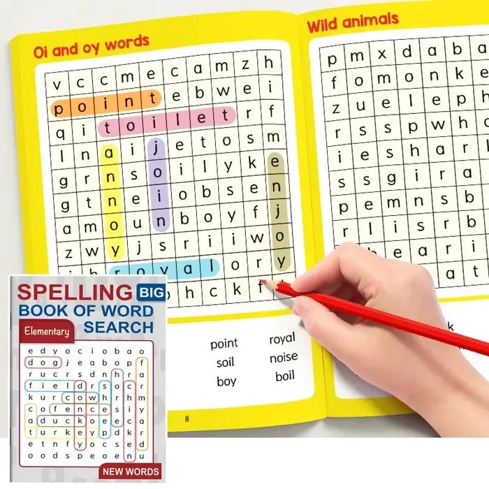 Livre de jeu d'orthographe pour enfants