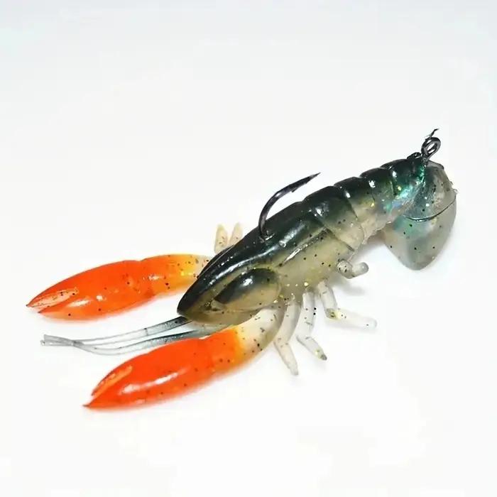 1/2/3 pièces 8 cm/14g attraper plus de poissons avec des leurres de pêche aux écrevisses-appât souple