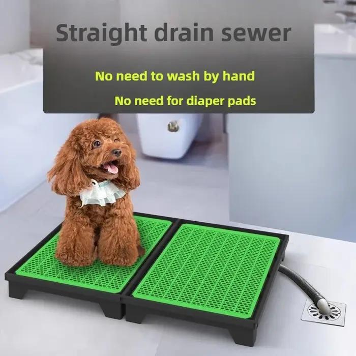 Toilette pour animaux avec déflecteur