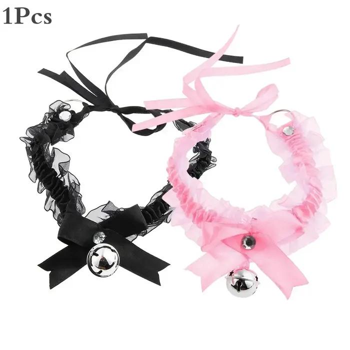 Collier esthétique en dentelle pour femmes, ras du cou avec nœud papillon, mignon, gothique, Simple,