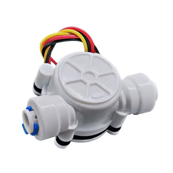 Capteur de débit d'eau de tuyau en PE, facile à installer, débitmètre Hall, facile à installer, inte