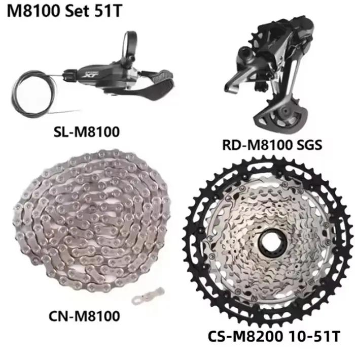 SHIMANO DEORE XT M8100 M8120 12s vtt VTT 12 vitesses soleil 45T 51T Cassette manette de vitesse chaîne de dérailleur
