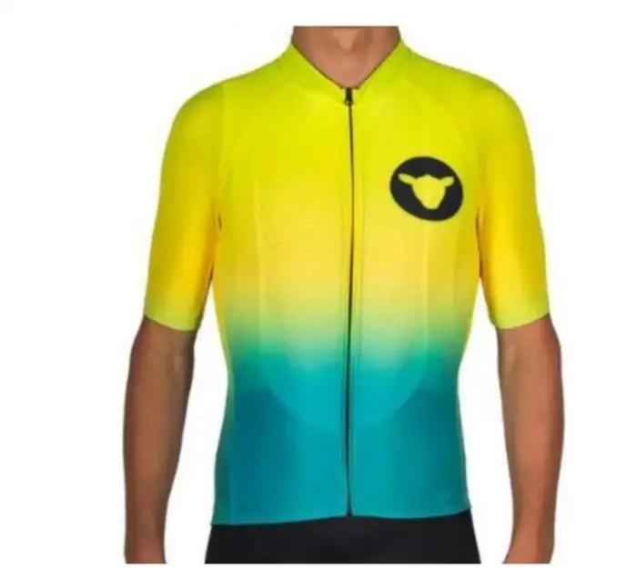 Maillot de cyclisme pour homme ensemble short et tshirt vêtements de cyclisme pour homme été polyester lycra coussin en éponge ajustement parfait occasion sportive