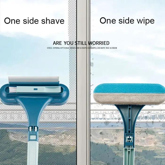 Brosse de nettoyage de pare-brise multifonctionnelle double face pour vitres en verre et nettoyage de surfaces intérieures occassions spéciales