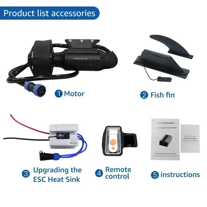 380W 600W ailerons électriques Stand Up Paddle board Propulsion moteur sous-marin palmes électroniqu