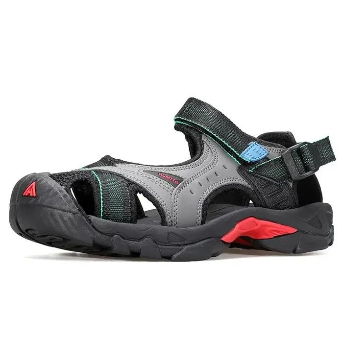 HUMTTO Chaussures d'été pour hommes Randonnée en plein air Sandales Respirant Eau Plage Hommes Sanda