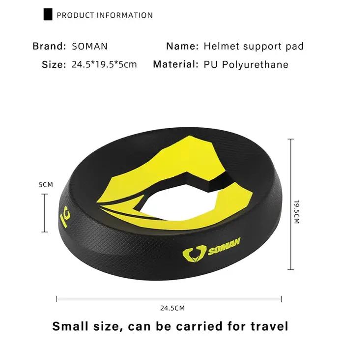 SOMAN – coussin de Support de casque de moto Portable, anneau de beignet, résistant aux rayures, ant