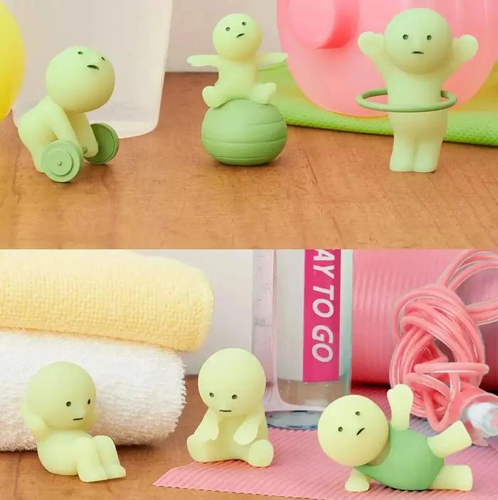 Cadeau surprise, série Yoga Bedroom, plusieurs poupées, boîte mystère verte noctilucente, figurines