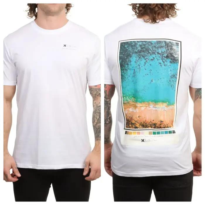 Nouveau t-shirt de la marque Hy Surfing, adapté aux sorties à la plage, style unisexe haut de gamme, pour hommes et femmes