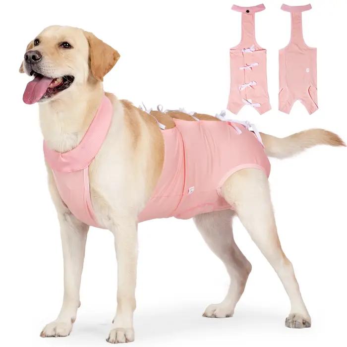Combinaison de récupération chirurgicale pour animaux de compagnie, body respirant pour chien, col é
