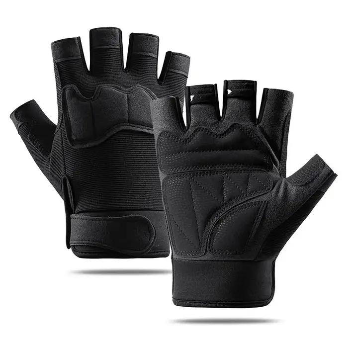 Gants mi-doigts chasse hommes femmes randonnée vélo équitation camping résistants respirants
