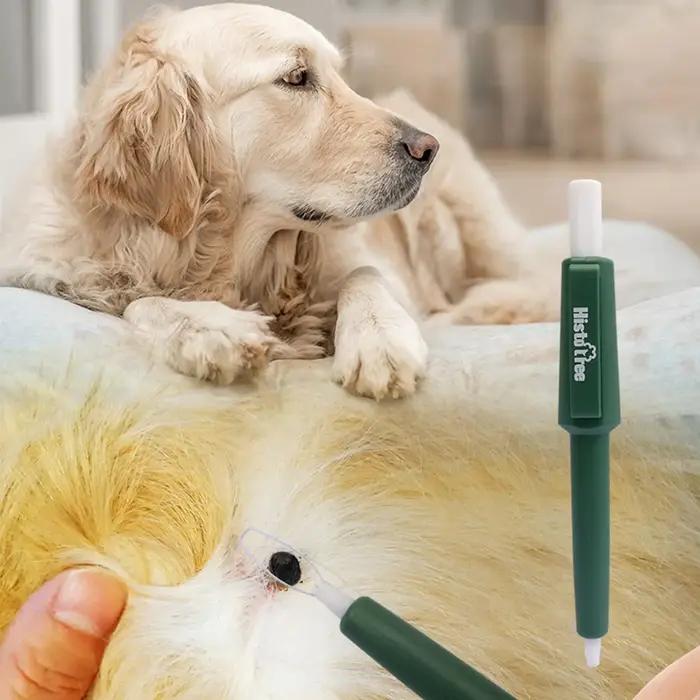 Stylo anti-tiques pour animaux de compagnie, contrôle professionnel des puces, durable, étanche, portable, pour l'élimination des tiques chez l'homme, pour l'extérieur