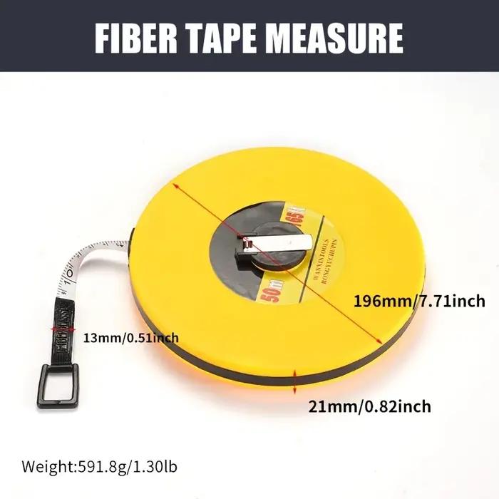 Outils de mesure/20/30/50/100 mètres règle de mesure ruban à mesurer Long ruban à mesurer en fibre d