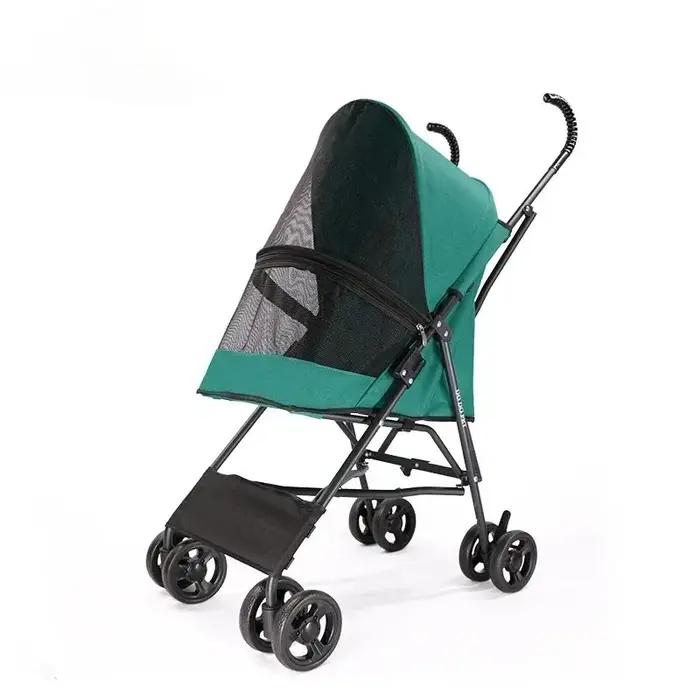 Poussette pour animaux de compagnie, petite et moyenne taille, pour chiens et chats, légère, détachable, pliable, à la mode, chariot de transport de voyage en plein air