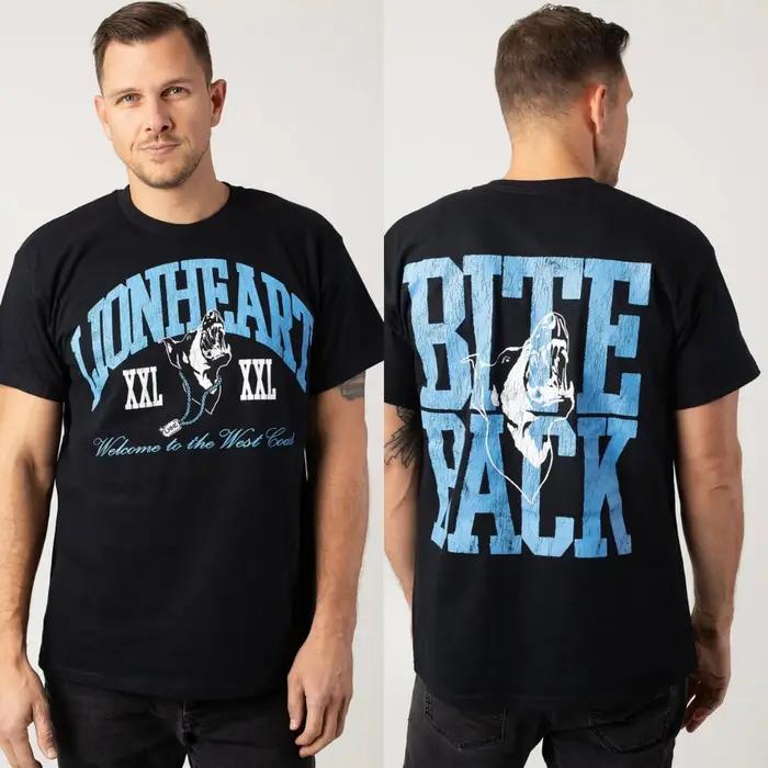 T-shirt en coton et polyester Lionheart style vintage décontracté pour hommes pour toutes les occasions printemps été