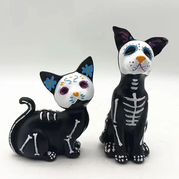 Figurine de chien et de chat du jour des morts